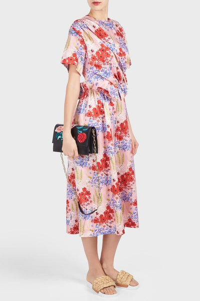 Mother Of Pearl Thelma Pritned Draped Dress Multi