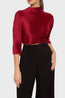 KJ Cropped Pleated Blouse