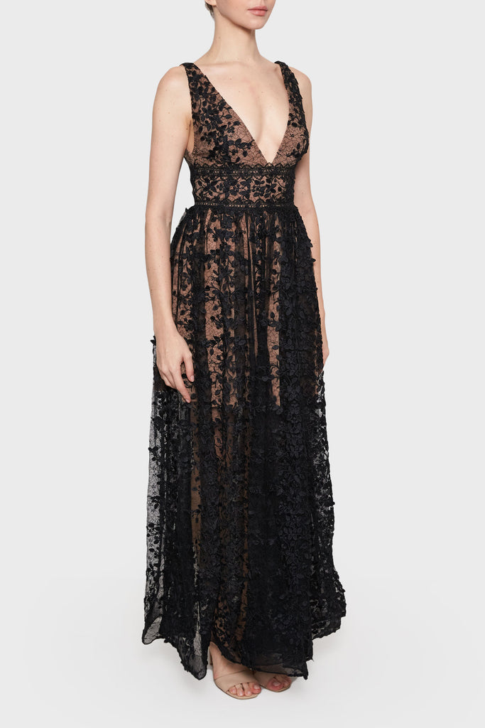 Megan Sleeveless Maxi Gown | Bronx and Banco