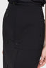 Button-Embellished Midi Skirt