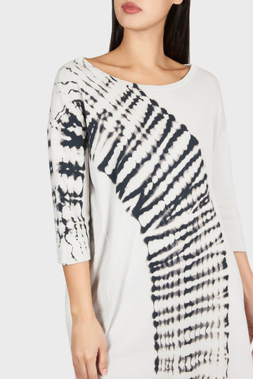raquel allegra t shirt dress Raquel Allegra T-Shirt Dress in Purple Horizon Tie Dye XS