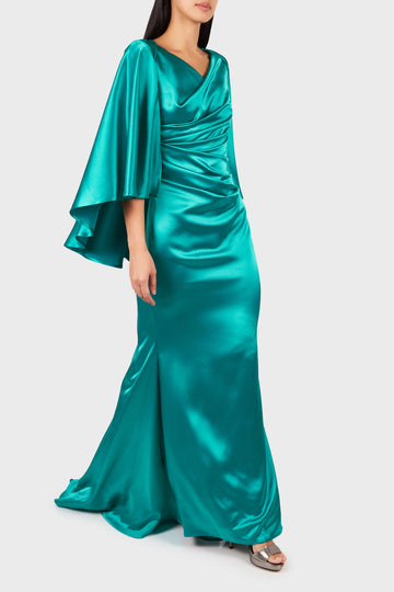 Doris Crepe Satin Dress | Talbot Runhof
