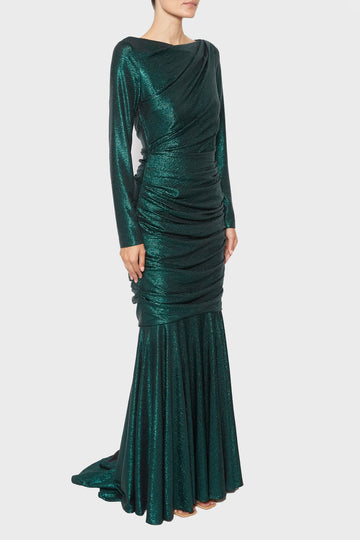 Mirror Ball Stretch Long Dress | Talbot Runhof | BySymphony