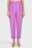 Delpozo Classic Pleated Peg Leg Trousers Pink