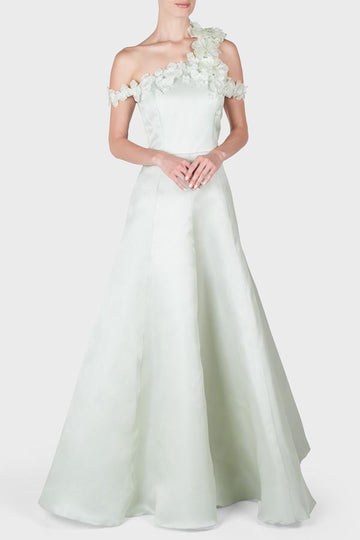 Floral Embellished A-line Gown | Andrew GN