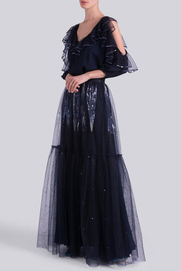 Temperley London Mineral Skirt Navy
