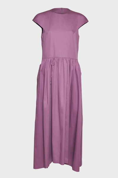 Tibi Short Sleeve Dress Purple