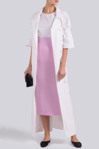 Noon By Noor Jenna A-Line Midi Skirt Pink