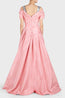 Carolina Herrera Sequin Embellished Straps Gown Pink
