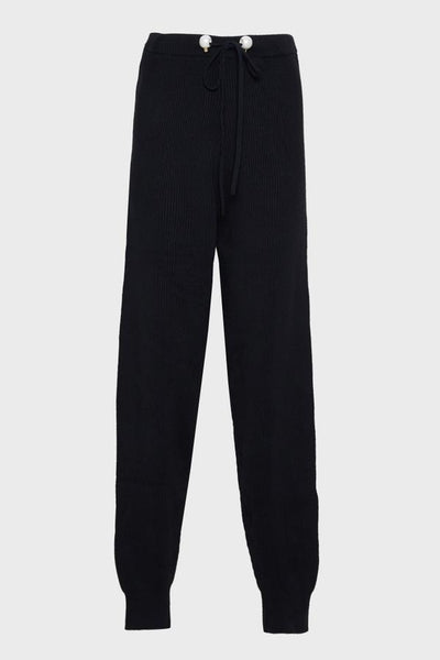 Mother Of Pearl Knitted Jogger Black