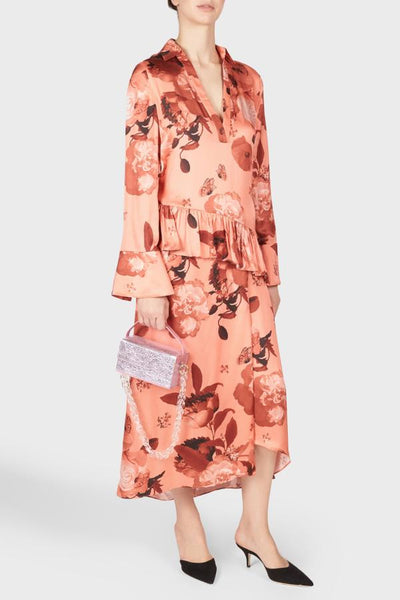 Mother Of Pearl Alba Printed Dress Pink